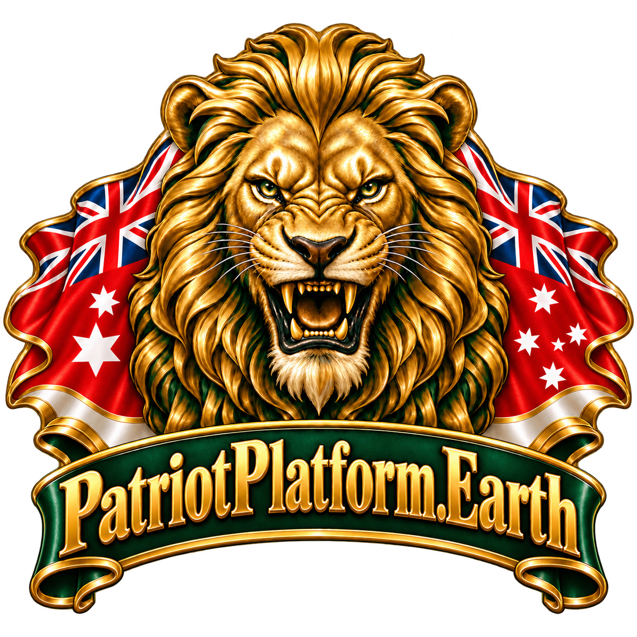 PatriotPlatform.Earth lion logo